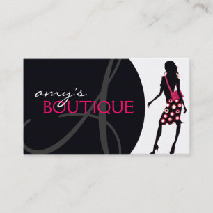 Tarjeta de visita del boutique de Accessorie