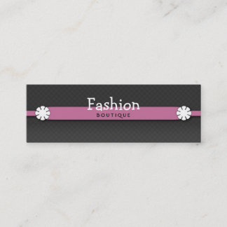 Tarjeta de visita del boutique de la moda