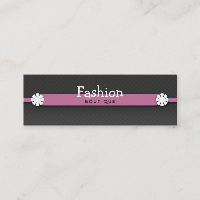 Tarjeta de visita del boutique de la moda (Anverso)