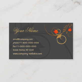 Tarjeta de visita del boutique de la moda