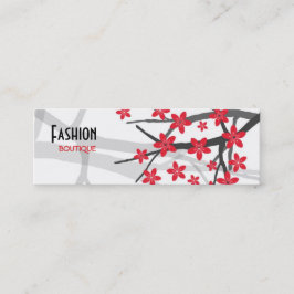 Tarjeta de visita del boutique de la moda