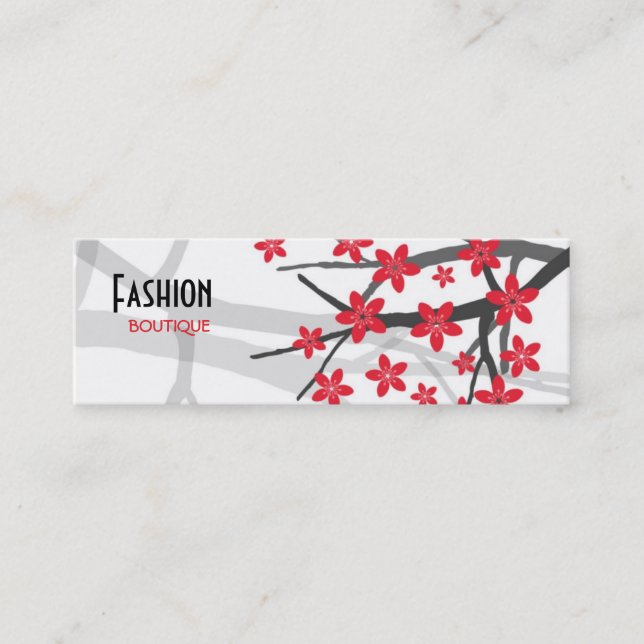 Tarjeta de visita del boutique de la moda (Anverso)