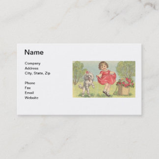 Tarjeta de visita del boutique de los niños