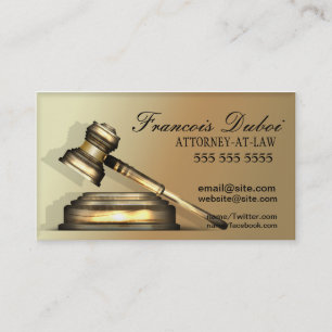 Tarjeta de visita del bufete de abogados del