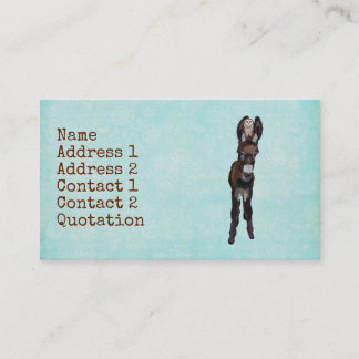 Tarjeta de visita del BURRO y del BÚHO