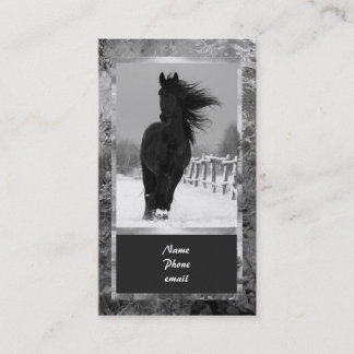 Tarjeta de visita del caballo