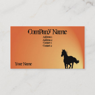 Tarjeta de visita del caballo