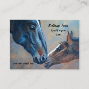 Tarjeta de visita del caballo del Bello Artes de