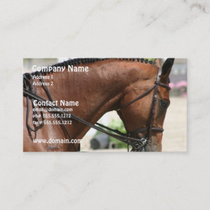 Tarjeta de visita del caballo del Dressage