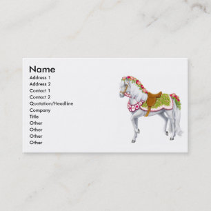 Tarjeta de visita del caballo del Rose Parade
