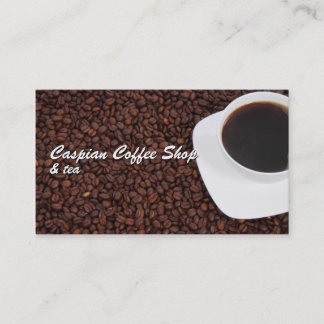 Tarjeta de visita del café