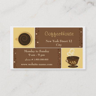 Tarjeta de visita del café del café express