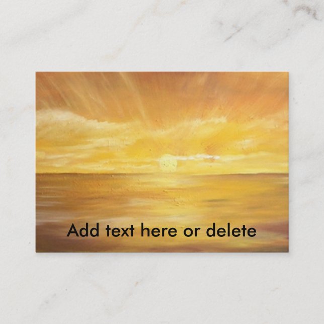 Tarjeta de visita del CALENDARIO (Anverso)