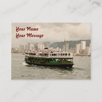 Tarjeta de visita del calendario del transbordador