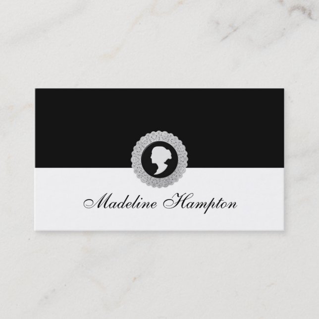 Tarjeta de visita del camafeo (Anverso)