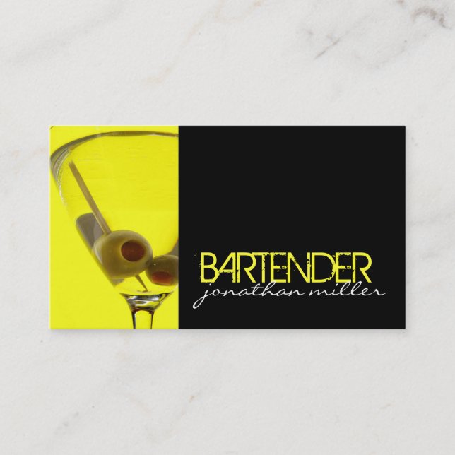 Tarjeta de visita del camarero (Anverso)