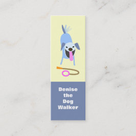 Tarjeta de visita del caminante del perro