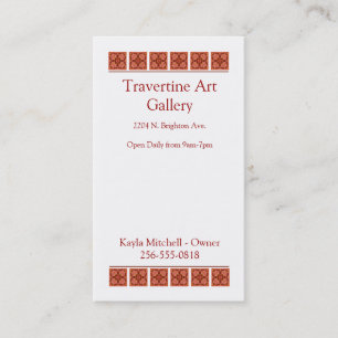 Tarjeta de visita del canela