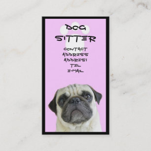 Tarjeta de visita del canguro del perro del barro