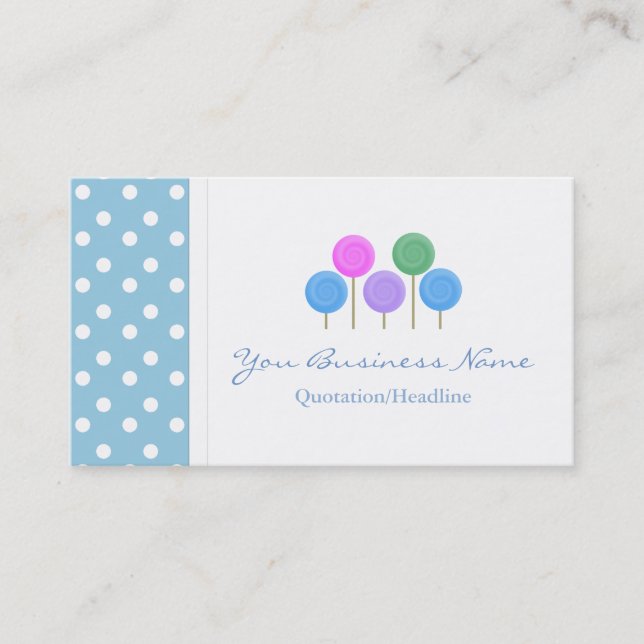 Tarjeta de visita del caramelo (Anverso)