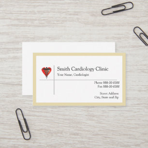 Tarjeta de visita del cardiólogo