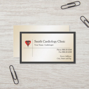 Tarjeta de visita del cardiólogo