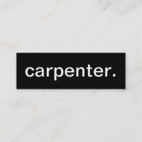 Tarjeta de visita del carpintero
