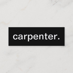 Tarjeta de visita del carpintero