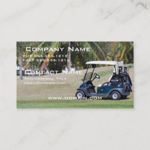 Tarjeta de visita del carro de golf
