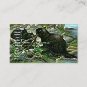 Tarjeta de visita del castor