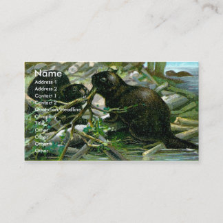 Tarjeta de visita del castor