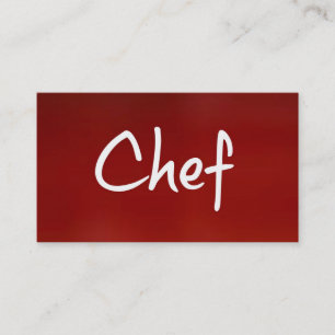 Tarjeta de visita del chef