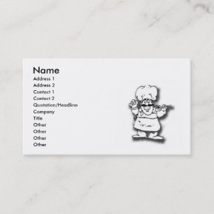 Tarjeta de visita del chef