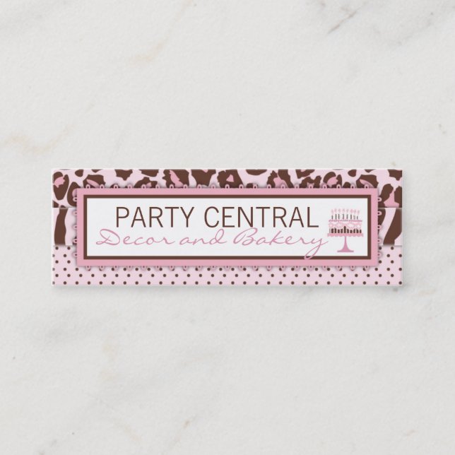 Tarjeta de visita del chica del guepardo (Anverso)