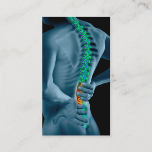 Tarjeta de visita del Chiropractor (Anverso)