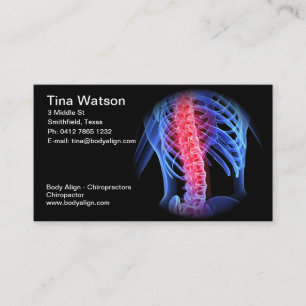 Tarjeta de visita del Chiropractor