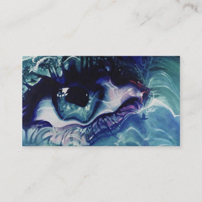 Tarjeta de visita del cielo de la tierra del mar (Anverso)