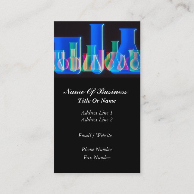 Tarjeta de visita del científico (Anverso)