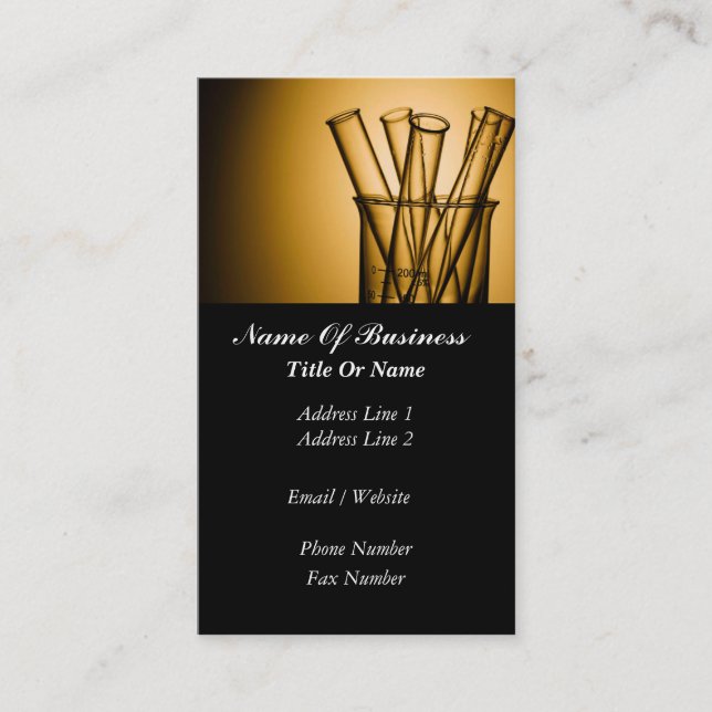 Tarjeta de visita del científico