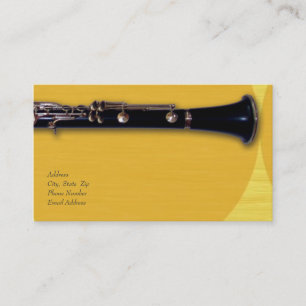Tarjeta de visita del Clarinet para