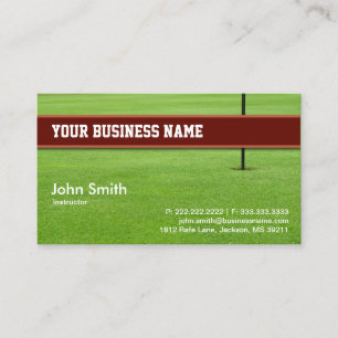 tarjeta de visita del Club de Golf