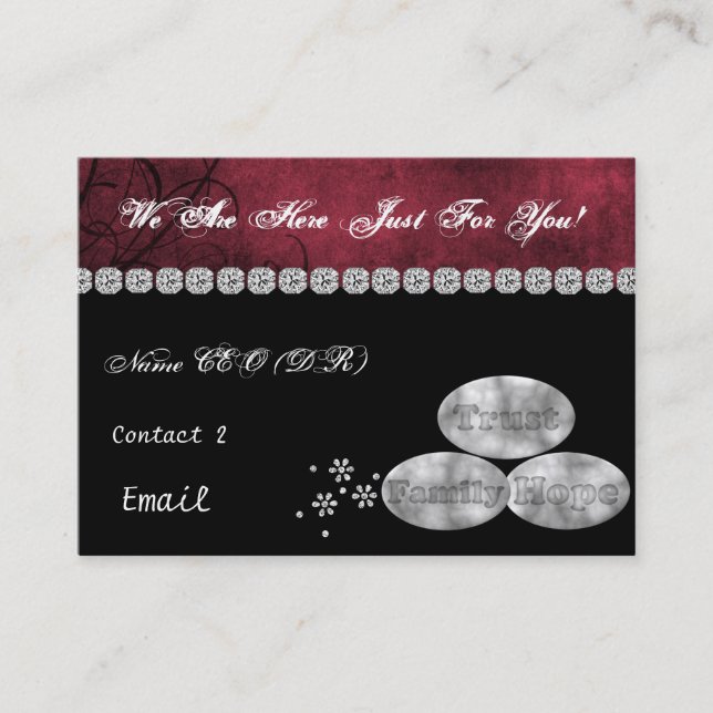 Tarjeta de visita del COCHE de la VIDA (Anverso)