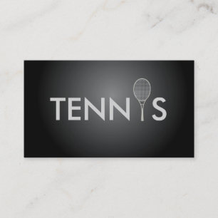 Tarjeta de visita del coche de tenis