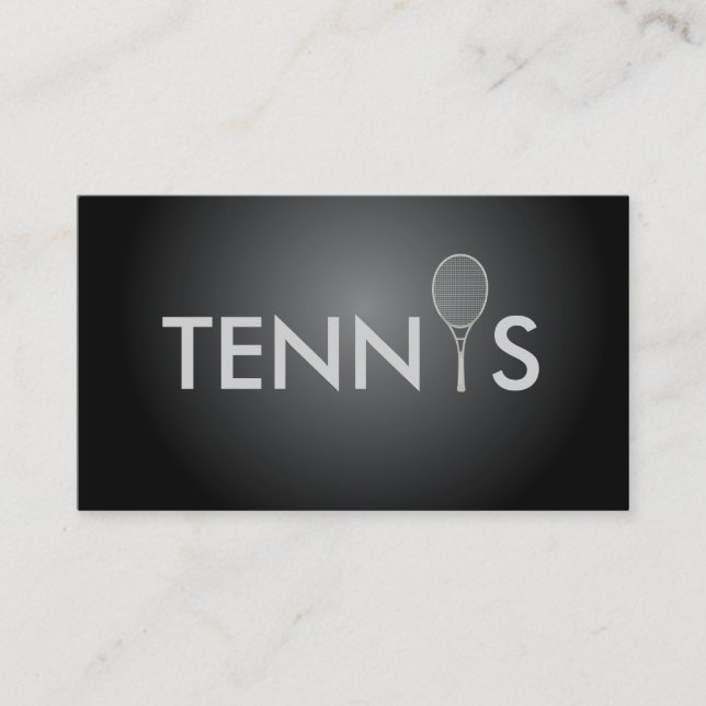Tarjeta de visita del coche de tenis (Anverso)