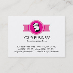 Tarjeta de visita del cocinero de la panadería