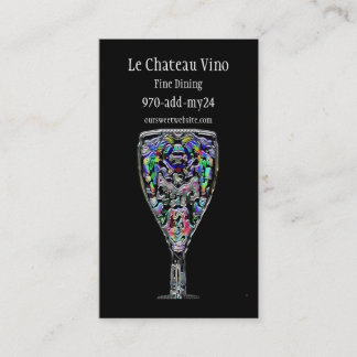 Tarjeta de visita del cóctel