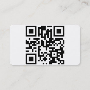 Tarjeta de visita del código de QR