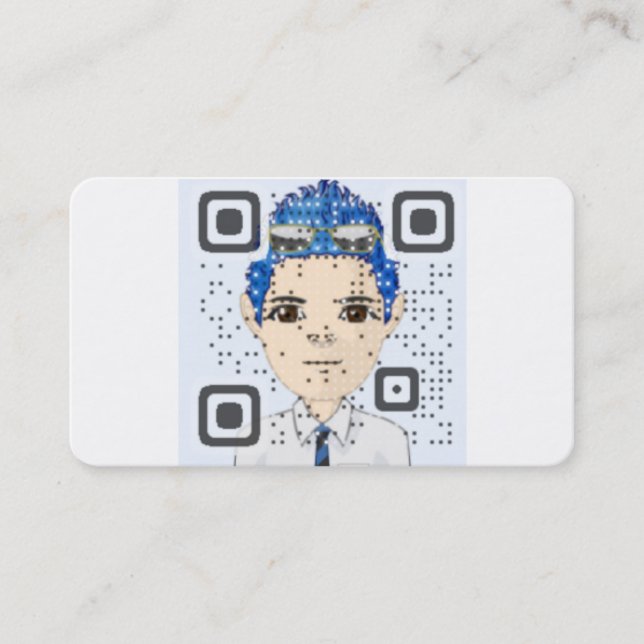 Tarjeta de visita del código de QR (Anverso)