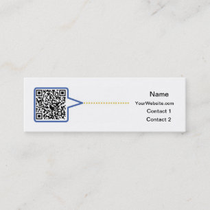 Tarjeta de visita del código de QR
