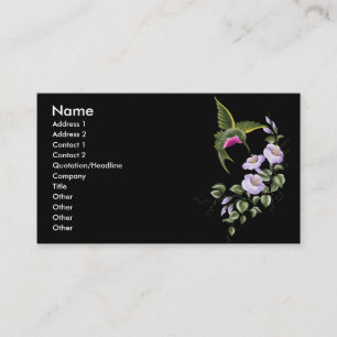 Tarjeta de visita del colibrí